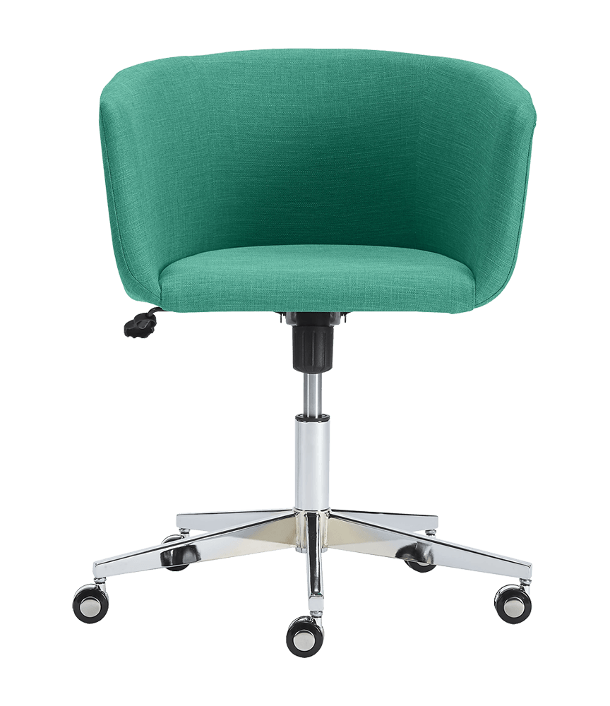 Coup teal office chair - Image 3