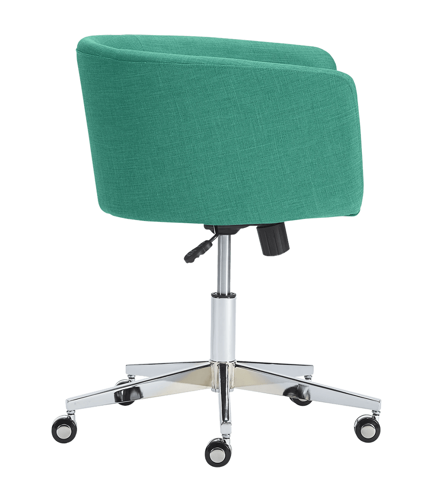 Coup teal office chair - Image 2